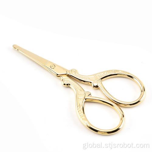 China Stainless steel scissors cuts hairdressing scissors cut nose hair care tools Factory